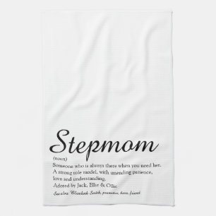 Bästa styvmamma någonsin, definition av styvmamma kökshandduk