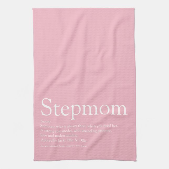 Bästa styvmamma någonsin, definition av styvmamma  kökshandduk (Vertikal)