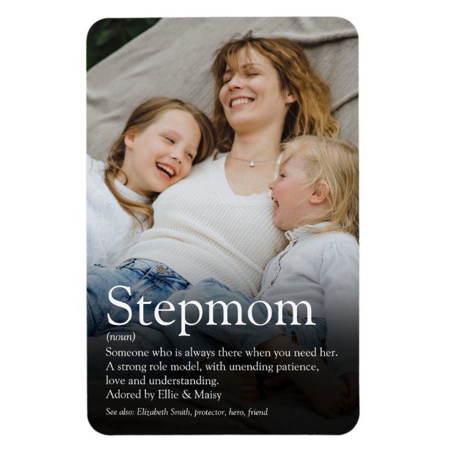 Bästa styvmamma någonsin, definition av styvmor fo magnet (Vertikal)