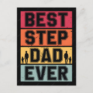 Bästa styvpappa någonsin fars dag bokstavs citat helg vykort