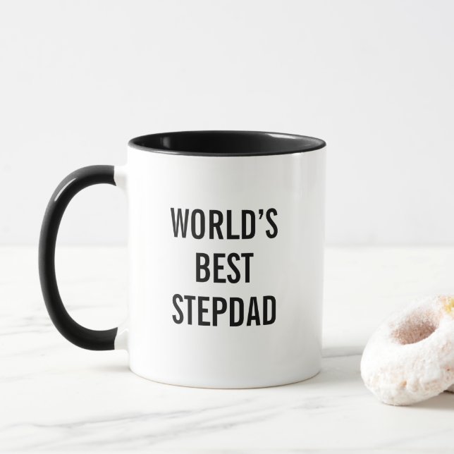 Bästa styvpappa någonsin Mugg Bonus pappa fadersda (Med munk)