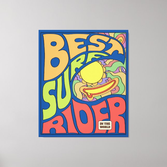 Bästa Surfa någonsin Poster Canvastryck (Framsida)
