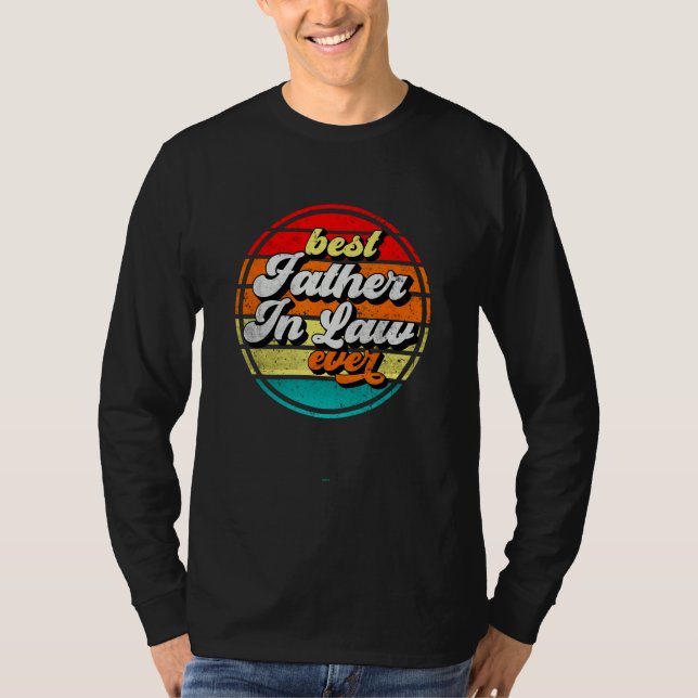 Bästa svärfar någonsin Fars dag farfar Vinta T Shirt (Framsida)
