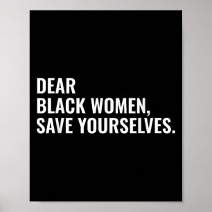 Bästa svarta kvinnor Spara Yown Motivation Citat Poster