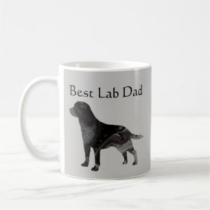 Bästa Svarta Labradors Pappa Kaffemugg Anpassa Lab