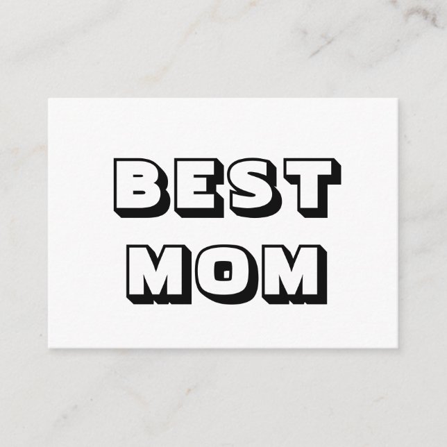 Bästa svarta, vita, moderna, fetstilta typografi i rådkort (Framsida)