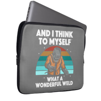 Bästa svetskonst Manar Women Arc Welder Pipeliner  Laptop Fodral
