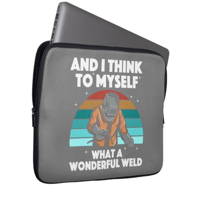 Bästa svetskonst Manar Women Arc Welder Pipeliner  Laptop Fodral (Framsidan Höger)