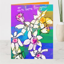 Bästa sympati/support-hälsningskort för Blommigt Kort