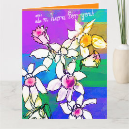 Bästa sympati/support-hälsningskort för Blommigt Kort