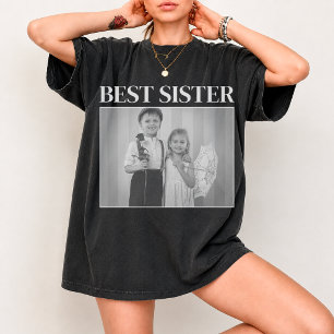 Bästa syster anpassad fototräja Personlig gåva T Shirt