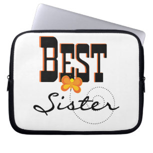 Bästa syster Butterfly-gåvor Laptop Sleeve