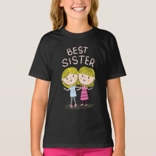 Bästa syster Funny Cute Girl T Shirt