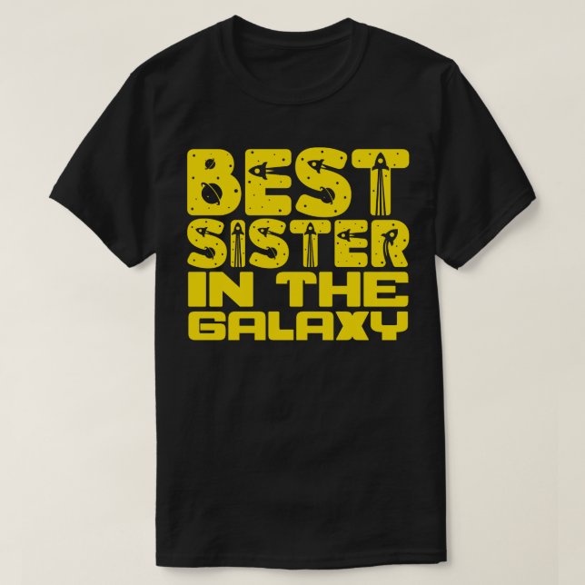 Bästa syster i Galaxy T Shirt (Design framsida)