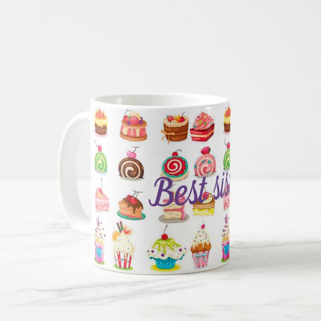 Bästa syster kaffemugg (Framsida vänster)