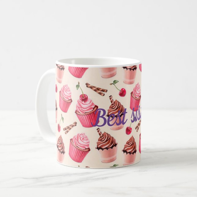 Bästa syster kaffemugg (Framsida vänster)