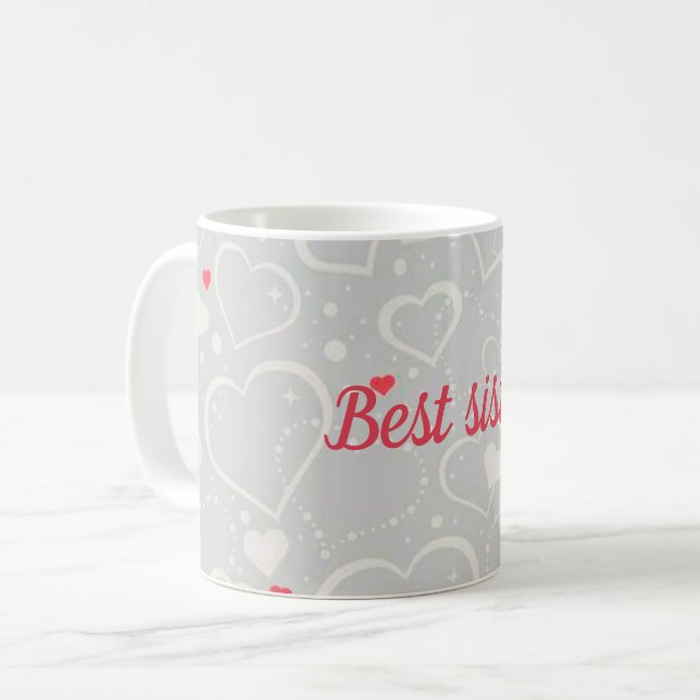 Bästa syster kaffemugg (Framsida vänster)