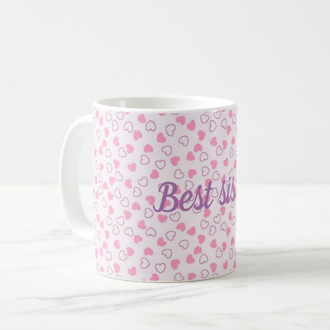 Bästa syster kaffemugg (Framsida vänster)
