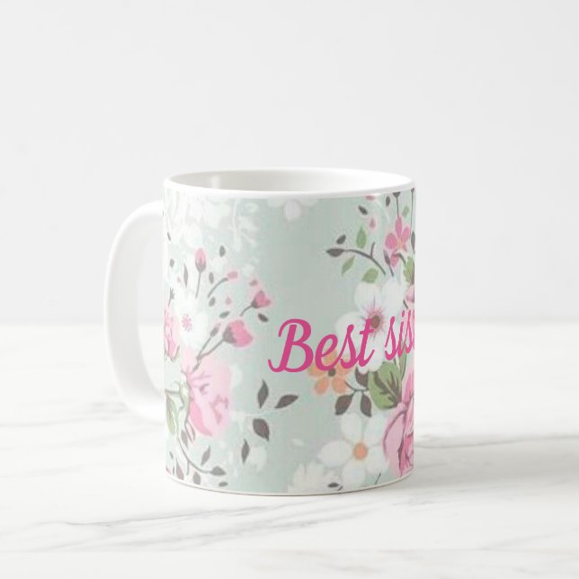 Bästa syster kaffemugg (Framsida vänster)
