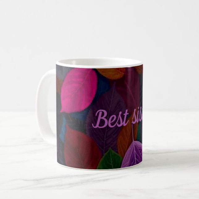 Bästa syster kaffemugg (Framsida vänster)