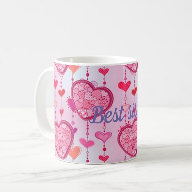 Bästa syster kaffemugg (Framsida vänster)
