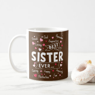 Bästa syster Mammor någonsin tidigare. Kaffemugg