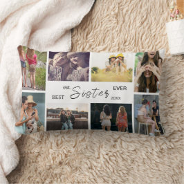 Bästa syster någonsin – 8 Foto Collage Kudde
