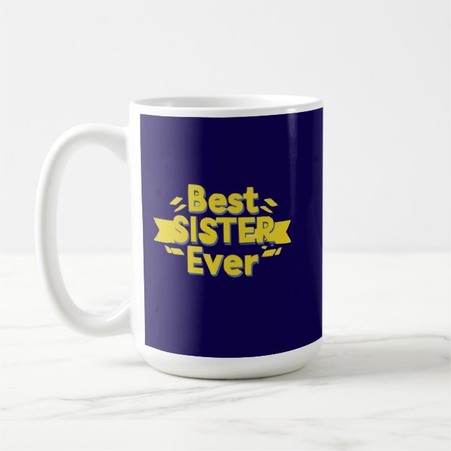 Bästa syster någonsin kaffemugg (Vänster)