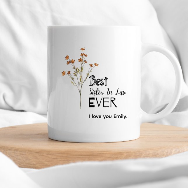 Bästa syster någonsin Rolig svägerska Kaffemugg (Skapare uppladdad)