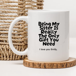 Bästa syster någonsin Rolig svägerska Kaffemugg