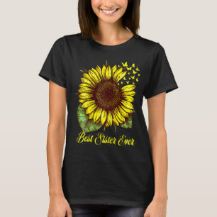 Bästa syster någonsin-solrosgåva t shirt