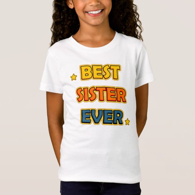 Bästa syster någonsin tee shirt (Framsida)