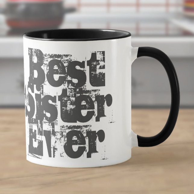 Bästa syster någonsin - två-tonkaffe Syskon Mugg (Skapare uppladdad)