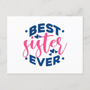 Bästa syster någonsin vykort