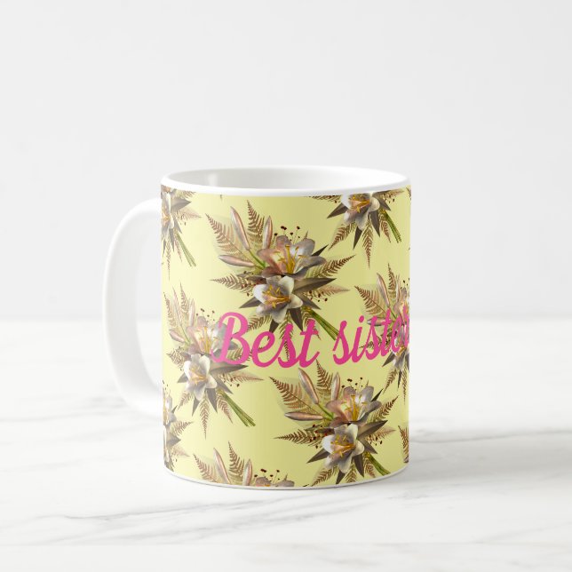Bästa syster nånsin kaffemugg (Framsida vänster)