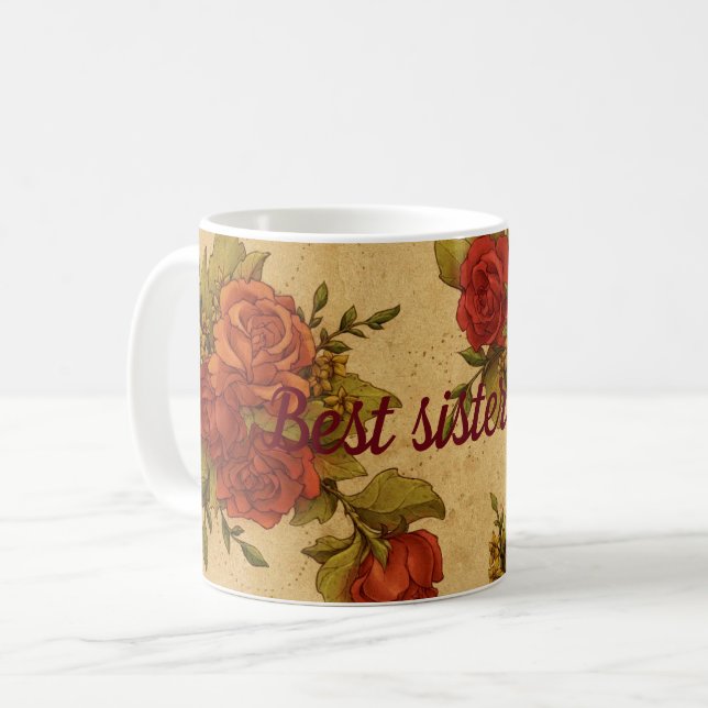 Bästa syster nånsin kaffemugg (Framsida vänster)