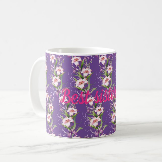 Bästa syster nånsin kaffemugg (Framsida vänster)