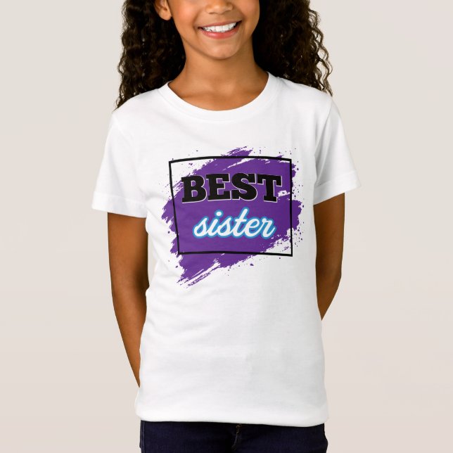 BÄSTA syster T Shirt (Framsida)