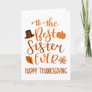 Bästa syster-Thanksgivingen någonsin i Orange Kort