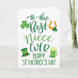 Bästa systerdotter någonsin på St. Patricks dag Kort