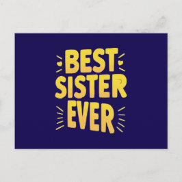 Bästa systern någonsin  vykort