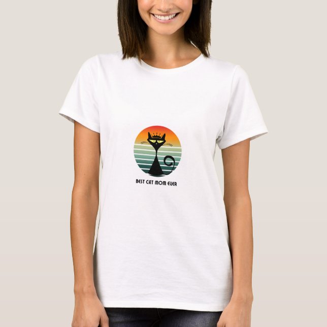 bästa T-shirt för katt mamma (Framsida)