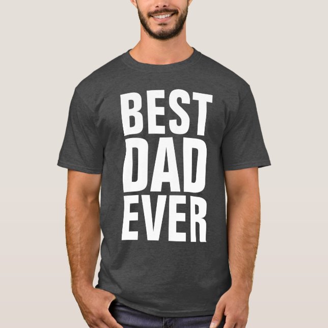 BÄSTA T-shirts, Svart Tees, PAPPA Tee (Framsida)