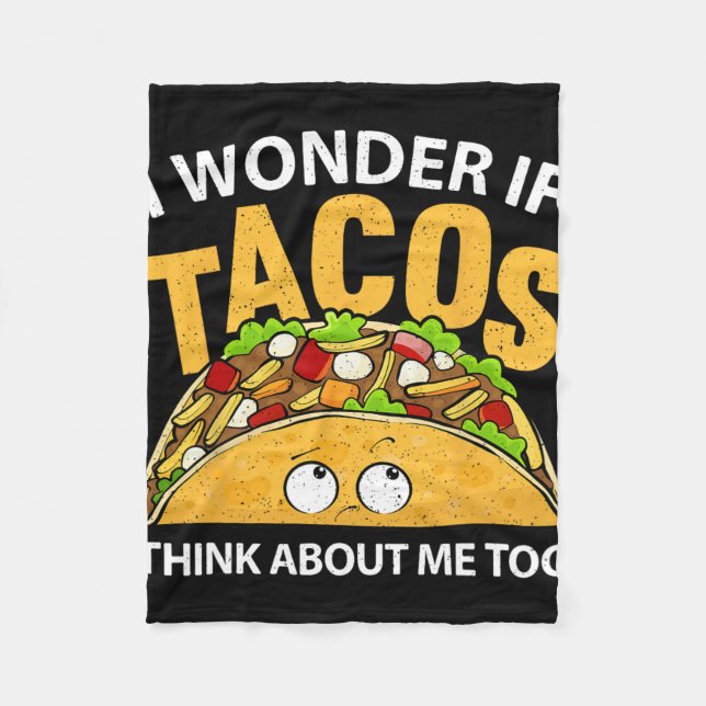 Bästa Taco-konst för män kvinnor Cinco De Mayo mex Fleecefilt (Framsidan)