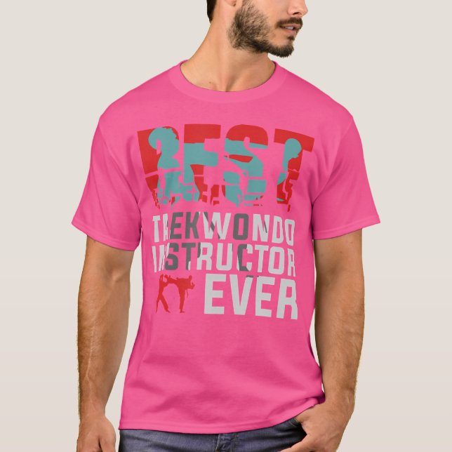 Bästa Taekwondo-instruktor någonsin Taekwondo T Shirt (Framsida)