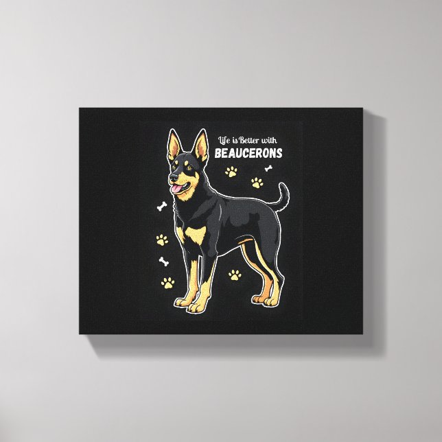 Bästa Tanktopet för Beauce Sheepdog Canvastryck (Framsida)