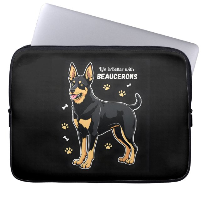 Bästa Tanktopet för Beauce Sheepdog Laptop Fodral (Framsidan)