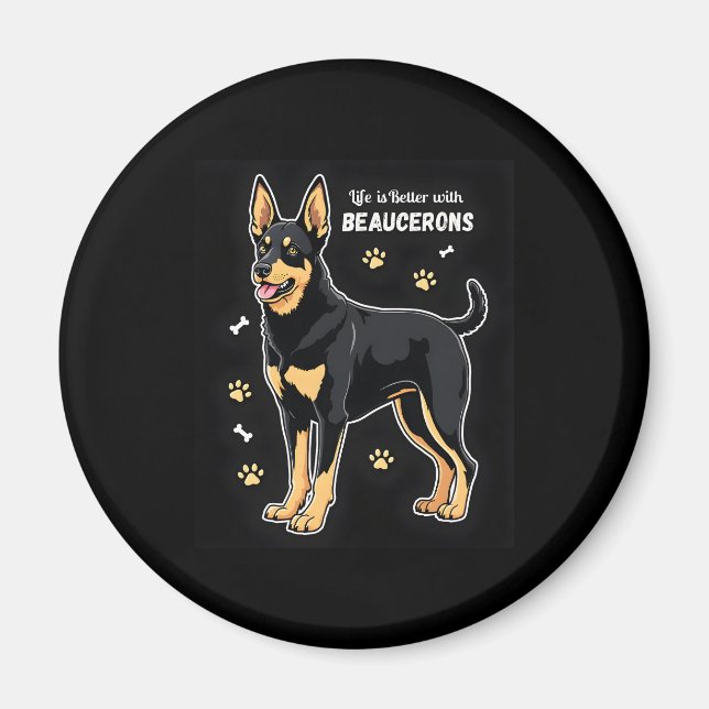 Bästa Tanktopet för Beauce Sheepdog Magnet (Framsidan)