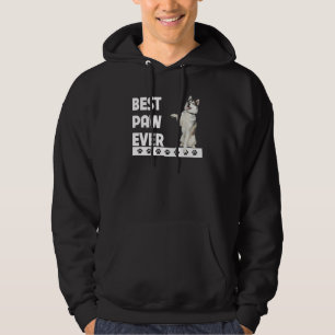 Bästa Tass någonsin Sibiriska Alaska Husky Pappa F Hoodie