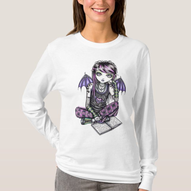 Bästa tatueringEmo för bundsförvant gotisk fe T Shirt (Framsida)